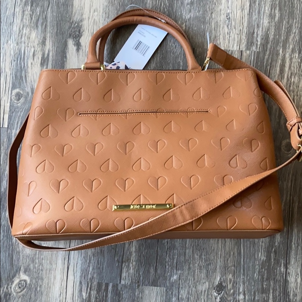 Betsey Johnson Large Satchel w/ Scarf